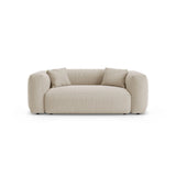 Martina 2-Sitzer Sofa aus Strukturierter Stoff in Leichtes Beige (Boston Toffee), 200x106 cm von Micadoni – Bild 1