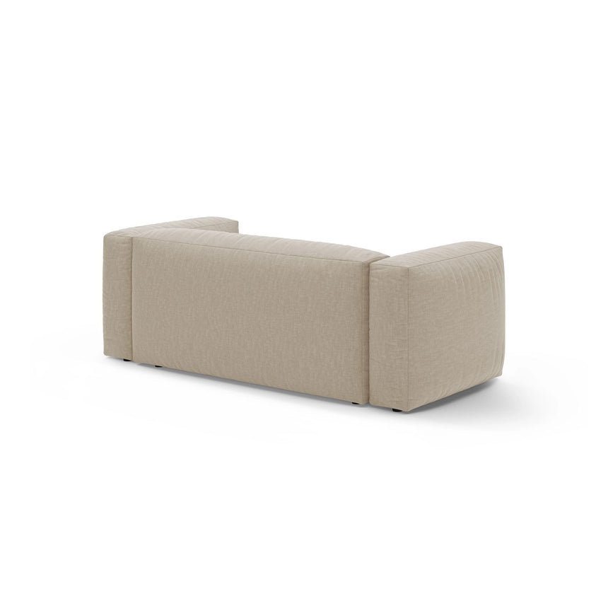 Martina 2-Sitzer Sofa aus Strukturierter Stoff in Leichtes Beige (Boston Toffee), 200x106 cm von Micadoni – Bild 4