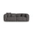 Martina 3-Sitzer Sofa, Sitztiefe 76 cm, aus Boucle in Anthrazit (Monet Anthracite), 240x106 cm von Micadoni – Bild 1