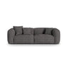 Martina 3-Sitzer Sofa, Sitztiefe 76 cm, aus Boucle in Anthrazit (Monet Anthracite), 240x106 cm von Micadoni – Bild 1