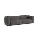 Martina 3-Sitzer Sofa, Sitztiefe 76 cm, aus Boucle in Anthrazit (Monet Anthracite), 240x106 cm von Micadoni – Bild 3