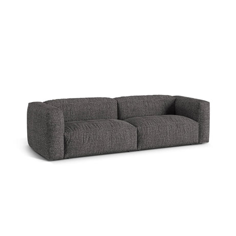 Martina 3-Sitzer Sofa, Sitztiefe 76 cm, aus Boucle in Anthrazit (Monet Anthracite), 240x106 cm von Micadoni – Bild 3