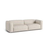 Martina 3-Sitzer Sofa, Sitztiefe 76 cm, aus Boucle in Beige (Monet Sand), 240x106 cm von Micadoni – Bild 3