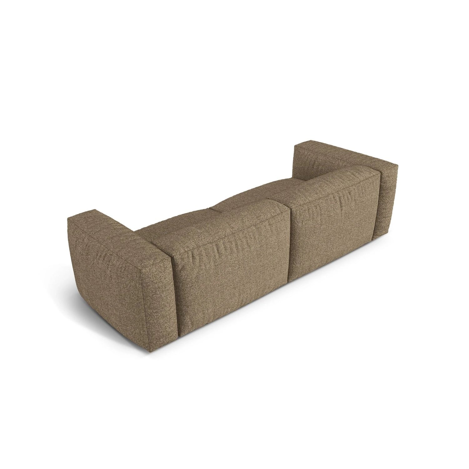 Martina 3-Sitzer Sofa, Sitztiefe 76 cm, aus Boucle in Cappuccino (Monet Cappucino), 240x106 cm von Micadoni – Bild 4