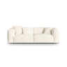 Martina 3-Sitzer Sofa, Sitztiefe 76 cm, aus Boucle in Elfenbein (Monet Nata), 240x106 cm von Micadoni – Bild 1
