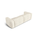 Martina 3-Sitzer Sofa, Sitztiefe 76 cm, aus Boucle in Elfenbein (Monet Nata), 240x106 cm von Micadoni – Bild 4