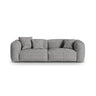 Martina 3-Sitzer Sofa, Sitztiefe 76 cm, aus Boucle in Graphit (Monet Graphite), 240x106 cm von Micadoni – Bild 1