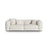 Martina 3-Sitzer Sofa, Sitztiefe 76 cm, aus Boucle in Grau Beige meliert (Monet Pearl), 240x106 cm von Micadoni – Bild 1