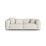 Martina 3-Sitzer Sofa, Sitztiefe 76 cm, aus Boucle in Grau Beige meliert (Monet Pearl), 240x106 cm von Micadoni – Bild 1