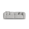 Martina 3-Sitzer Sofa, Sitztiefe 76 cm, aus Boucle in Silber (Monet Silver), 240x106 cm von Micadoni – Bild 1