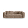 Martina 3-Sitzer Sofa, Sitztiefe 76 cm, aus Cord in Acorn (Tilia 17), 240x106 cm von Micadoni – Bild 1