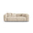 Martina 3-Sitzer Sofa, Sitztiefe 76 cm, aus Cord in Leichtes Beige (Tilia 03), 240x106 cm von Micadoni – Bild 1
