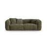 Martina 3-Sitzer Sofa, Sitztiefe 76 cm, aus Cord in Moosgrün (Tilia 37), 240x106 cm von Micadoni – Bild 1