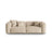 Martina 3-Sitzer Sofa, Sitztiefe 76 cm, aus Samt, Cord, Boucle oder Strukturstoff, 240x106 cm von Micadoni – Bild 1