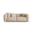 Martina 3-Sitzer Sofa, Sitztiefe 76 cm, aus Samt, Cord, Boucle oder Strukturstoff, 240x106 cm von Micadoni – Bild 1