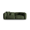Martina 3-Sitzer Sofa, Sitztiefe 76 cm, aus Samt in Grün (Vogue 11), 240x106 cm von Micadoni – Bild 1