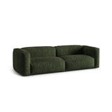 Martina 3-Sitzer Sofa, Sitztiefe 76 cm, aus Samt in Grün (Vogue 11), 240x106 cm von Micadoni – Bild 3