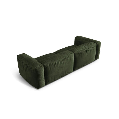 Martina 3-Sitzer Sofa, Sitztiefe 76 cm, aus Samt in Grün (Vogue 11), 240x106 cm von Micadoni – Bild 4