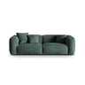 Martina 3-Sitzer Sofa, Sitztiefe 76 cm, aus Samt in Petrol (Vogue 12), 240x106 cm von Micadoni – Bild 1