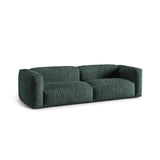 Martina 3-Sitzer Sofa, Sitztiefe 76 cm, aus Samt in Petrol (Vogue 12), 240x106 cm von Micadoni – Bild 3