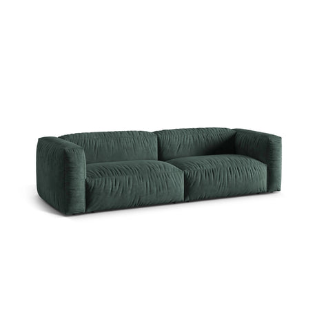 Martina 3-Sitzer Sofa, Sitztiefe 76 cm, aus Samt in Petrol (Vogue 12), 240x106 cm von Micadoni – Bild 3