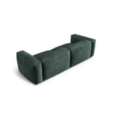 Martina 3-Sitzer Sofa, Sitztiefe 76 cm, aus Samt in Petrol (Vogue 12), 240x106 cm von Micadoni – Bild 4