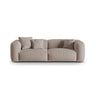 Martina 3-Sitzer Sofa, Sitztiefe 76 cm, aus Strukturierter Stoff in Dunkelbeige (Boston Trufa), 240x106 cm von Micadoni – Bild 1