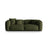 Martina 3-Sitzer Sofa, Sitztiefe 76 cm, aus Strukturierter Stoff in Grün (Boston Forest), 240x106 cm von Micadoni – Bild 1
