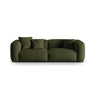 Martina 3-Sitzer Sofa, Sitztiefe 76 cm, aus Strukturierter Stoff in Grün (Boston Forest), 240x106 cm von Micadoni – Bild 1