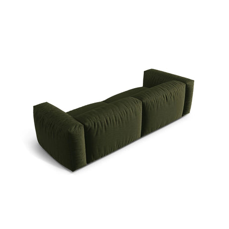 Martina 3-Sitzer Sofa, Sitztiefe 76 cm, aus Strukturierter Stoff in Grün (Boston Forest), 240x106 cm von Micadoni – Bild 4