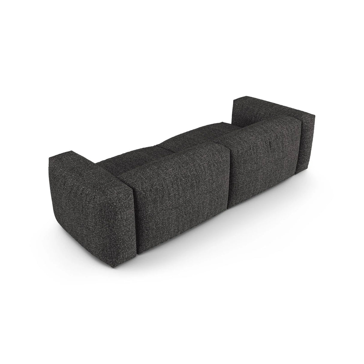 Martina 3-Sitzer Sofa, Sitztiefe 90 cm, aus Boucle in Anthrazit (Monet Anthracite), 240x120 cm von Micadoni – Bild 4