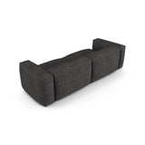 Martina 3-Sitzer Sofa, Sitztiefe 90 cm, aus Boucle in Anthrazit (Monet Anthracite), 240x120 cm von Micadoni – Bild 4