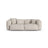Martina 3-Sitzer Sofa, Sitztiefe 90 cm, aus Boucle in Beige (Monet Sand), 240x120 cm von Micadoni – Bild 1
