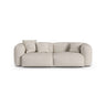 Martina 3-Sitzer Sofa, Sitztiefe 90 cm, aus Boucle in Beige (Monet Sand), 240x120 cm von Micadoni – Bild 1