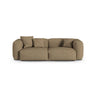Martina 3-Sitzer Sofa, Sitztiefe 90 cm, aus Boucle in Cappuccino (Monet Cappucino), 240x120 cm von Micadoni – Bild 1