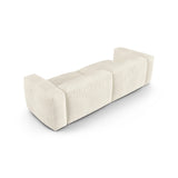Martina 3-Sitzer Sofa, Sitztiefe 90 cm, aus Boucle in Elfenbein (Monet Nata), 240x120 cm von Micadoni – Bild 4