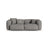 Martina 3-Sitzer Sofa, Sitztiefe 90 cm, aus Boucle in Graphit (Monet Graphite), 240x120 cm von Micadoni – Bild 1