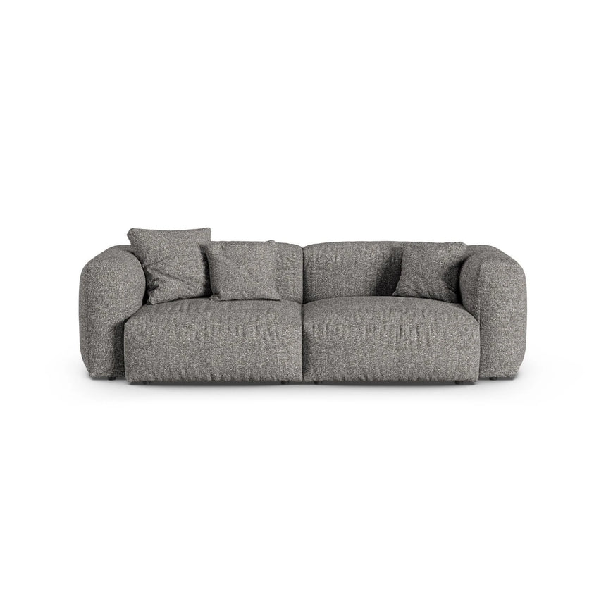 Martina 3-Sitzer Sofa, Sitztiefe 90 cm, aus Boucle in Graphit (Monet Graphite), 240x120 cm von Micadoni – Bild 1