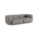 Martina 3-Sitzer Sofa, Sitztiefe 90 cm, aus Boucle in Graphit (Monet Graphite), 240x120 cm von Micadoni – Bild 3