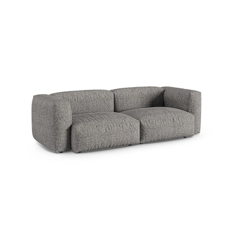 Martina 3-Sitzer Sofa, Sitztiefe 90 cm, aus Boucle in Graphit (Monet Graphite), 240x120 cm von Micadoni – Bild 3