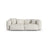 Martina 3-Sitzer Sofa, Sitztiefe 90 cm, aus Boucle in Grau Beige meliert (Monet Pearl), 240x120 cm von Micadoni – Bild 1