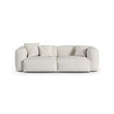 Martina 3-Sitzer Sofa, Sitztiefe 90 cm, aus Boucle in Grau Beige meliert (Monet Pearl), 240x120 cm von Micadoni – Bild 1