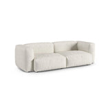 Martina 3-Sitzer Sofa, Sitztiefe 90 cm, aus Boucle in Grau Beige meliert (Monet Pearl), 240x120 cm von Micadoni – Bild 3