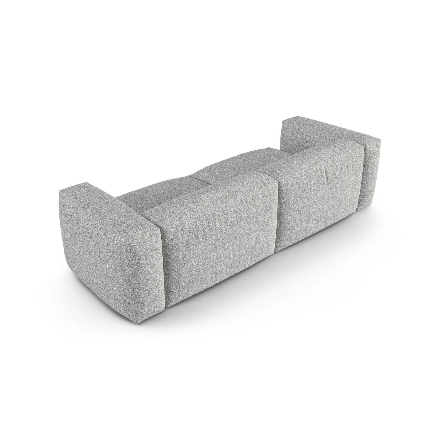 Martina 3-Sitzer Sofa, Sitztiefe 90 cm, aus Boucle in Silber (Monet Silver), 240x120 cm von Micadoni – Bild 4