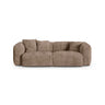 Martina 3-Sitzer Sofa, Sitztiefe 90 cm, aus Cord in Acorn (Tilia 17), 240x120 cm von Micadoni – Bild 1