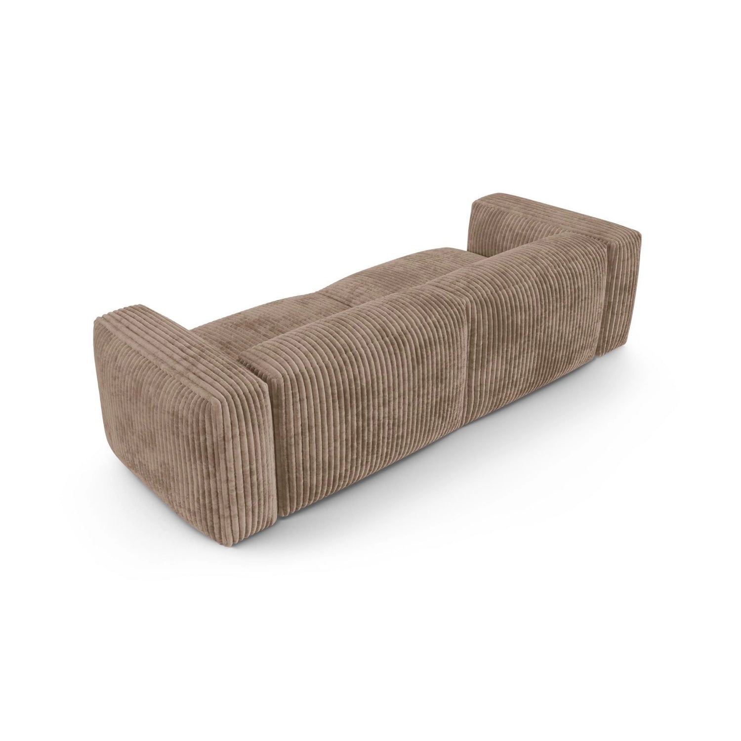 Martina 3-Sitzer Sofa, Sitztiefe 90 cm, aus Cord in Acorn (Tilia 17), 240x120 cm von Micadoni – Bild 4