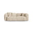 Martina 3-Sitzer Sofa, Sitztiefe 90 cm, aus Cord in Leichtes Beige (Tilia 03), 240x120 cm von Micadoni – Bild 1