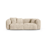 Martina 3-Sitzer Sofa, Sitztiefe 90 cm, aus Cord in Leichtes Beige (Tilia 03), 240x120 cm von Micadoni – Bild 1