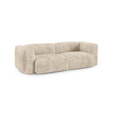 Martina 3-Sitzer Sofa, Sitztiefe 90 cm, aus Cord in Leichtes Beige (Tilia 03), 240x120 cm von Micadoni – Bild 3