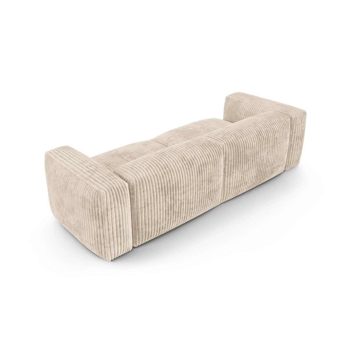 Martina 3-Sitzer Sofa, Sitztiefe 90 cm, aus Cord in Leichtes Beige (Tilia 03), 240x120 cm von Micadoni – Bild 4